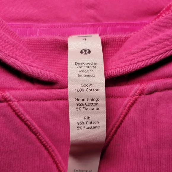lululemon athletica Pink Cropped Hoodie - Picture 4 of 5
